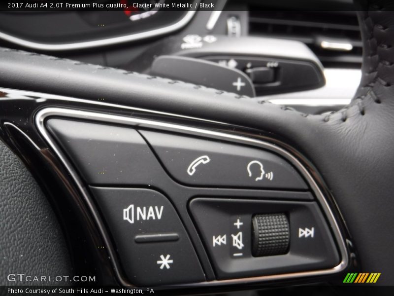 Glacier White Metallic / Black 2017 Audi A4 2.0T Premium Plus quattro