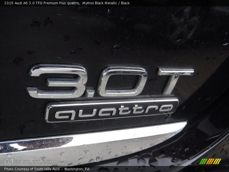 Mythos Black Metallic / Black 2016 Audi A6 3.0 TFSI Premium Plus quattro