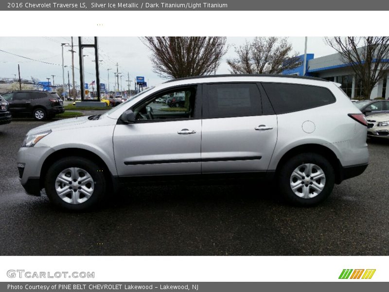 Silver Ice Metallic / Dark Titanium/Light Titanium 2016 Chevrolet Traverse LS