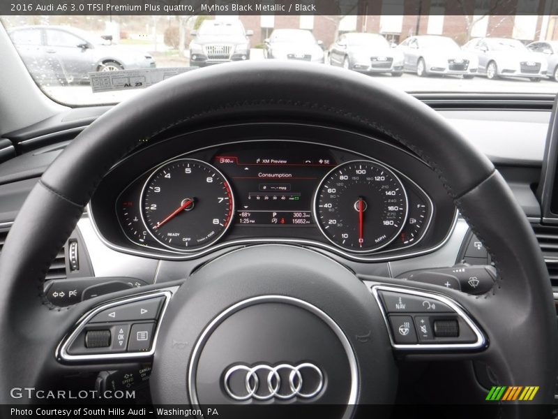 Mythos Black Metallic / Black 2016 Audi A6 3.0 TFSI Premium Plus quattro