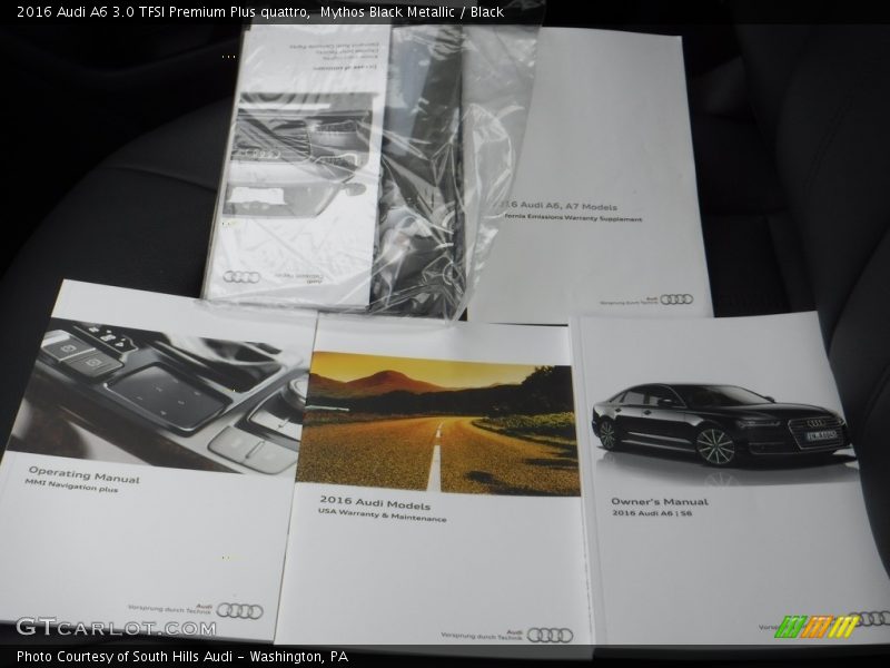 Mythos Black Metallic / Black 2016 Audi A6 3.0 TFSI Premium Plus quattro