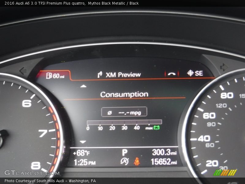 Mythos Black Metallic / Black 2016 Audi A6 3.0 TFSI Premium Plus quattro
