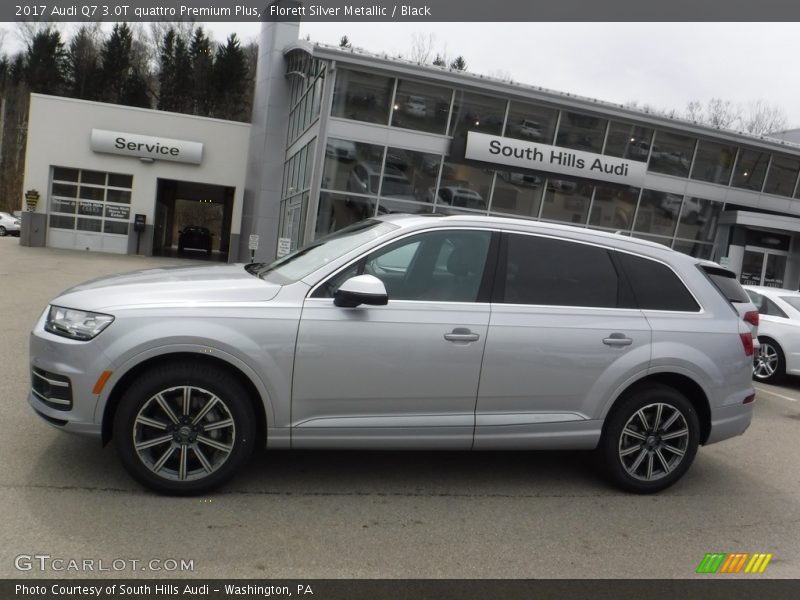 Florett Silver Metallic / Black 2017 Audi Q7 3.0T quattro Premium Plus