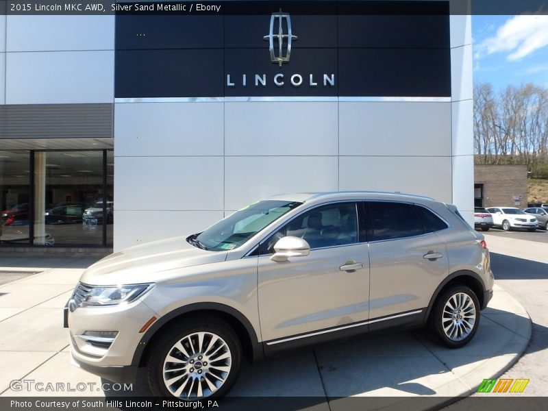 Silver Sand Metallic / Ebony 2015 Lincoln MKC AWD