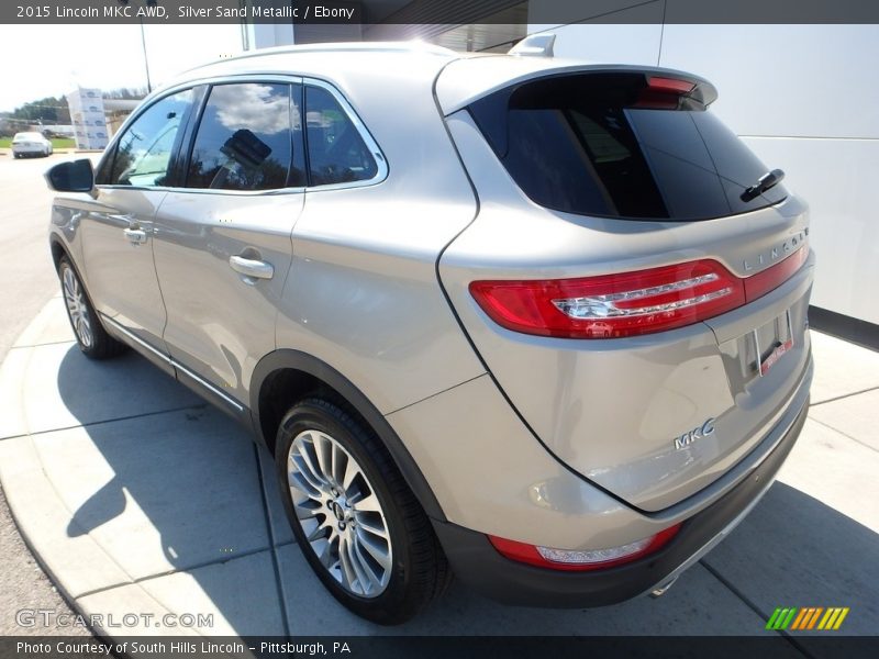 Silver Sand Metallic / Ebony 2015 Lincoln MKC AWD