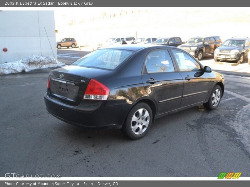 Ebony Black / Gray 2009 Kia Spectra EX Sedan