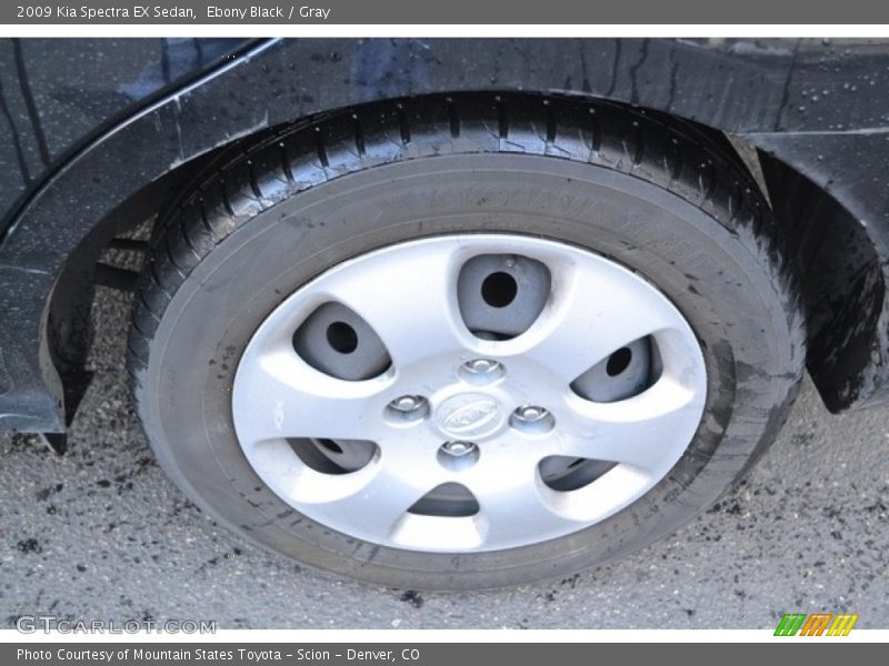 Ebony Black / Gray 2009 Kia Spectra EX Sedan