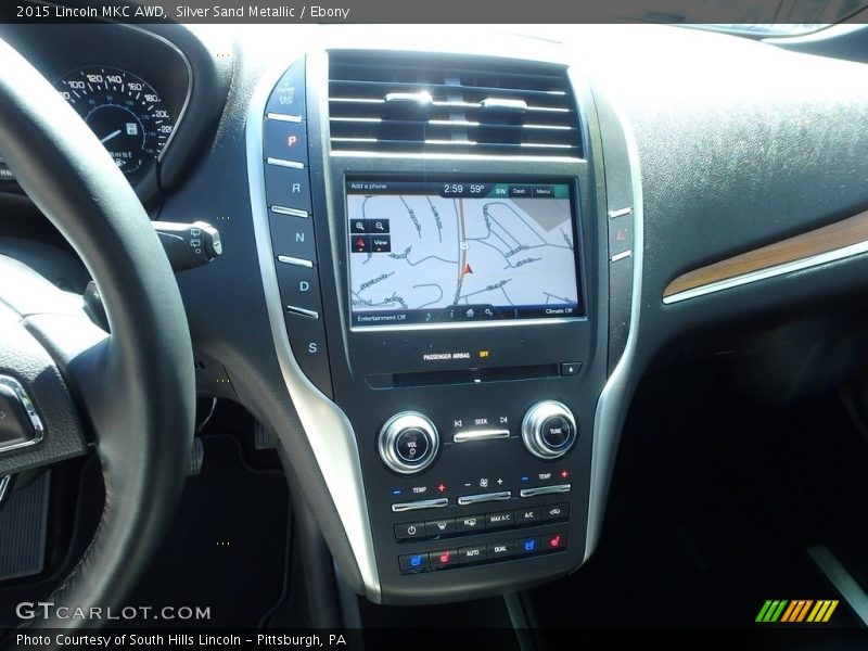 Silver Sand Metallic / Ebony 2015 Lincoln MKC AWD