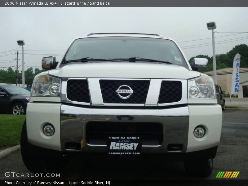 Blizzard White / Sand Beige 2006 Nissan Armada LE 4x4