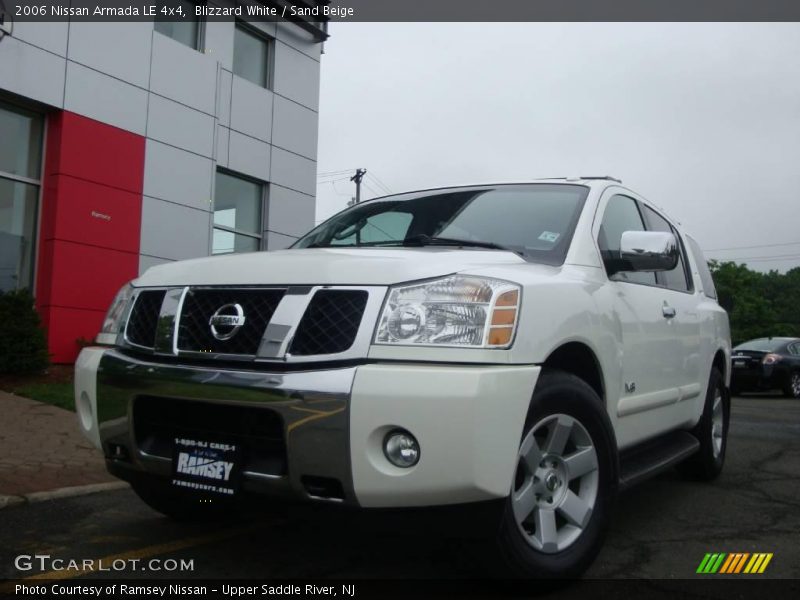 Blizzard White / Sand Beige 2006 Nissan Armada LE 4x4