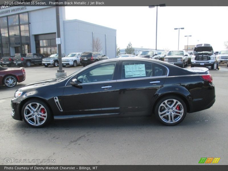 Phantom Black Metallic / Jet Black 2016 Chevrolet SS Sedan