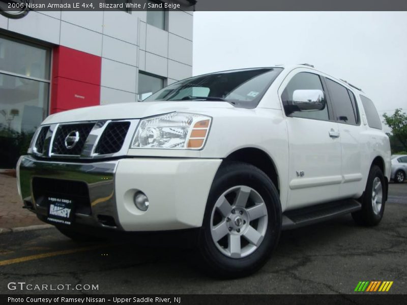 Blizzard White / Sand Beige 2006 Nissan Armada LE 4x4