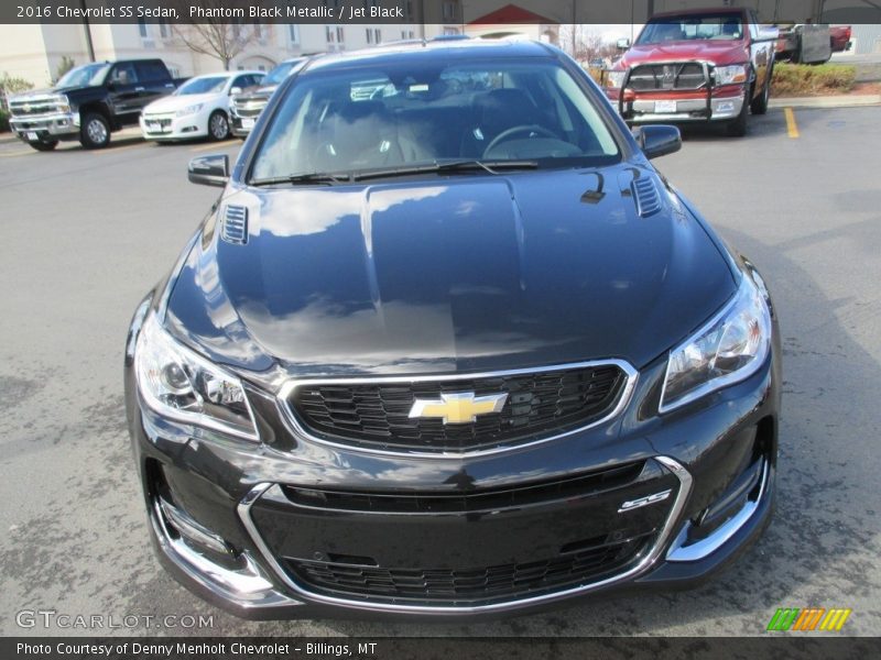 Phantom Black Metallic / Jet Black 2016 Chevrolet SS Sedan