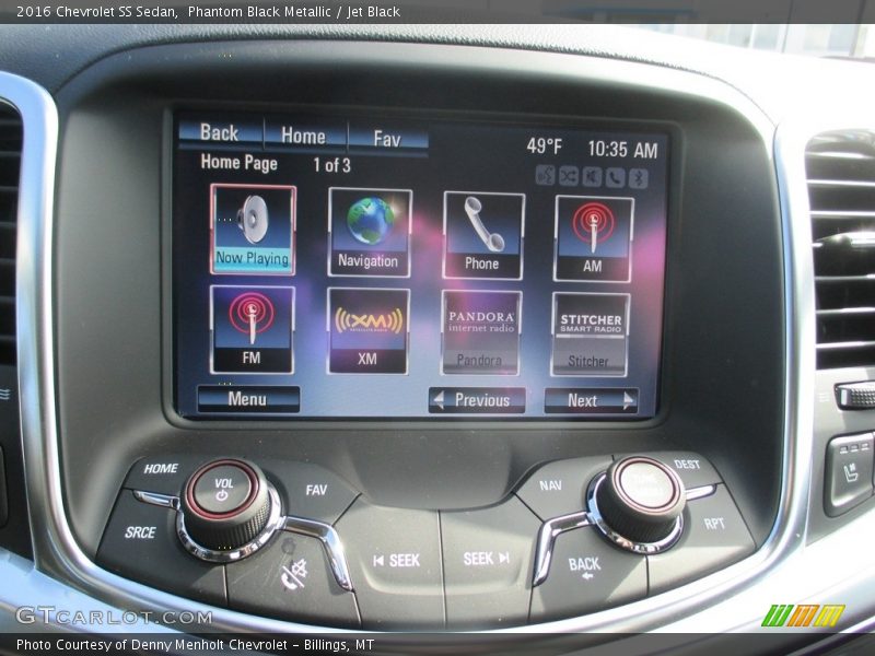 Controls of 2016 SS Sedan