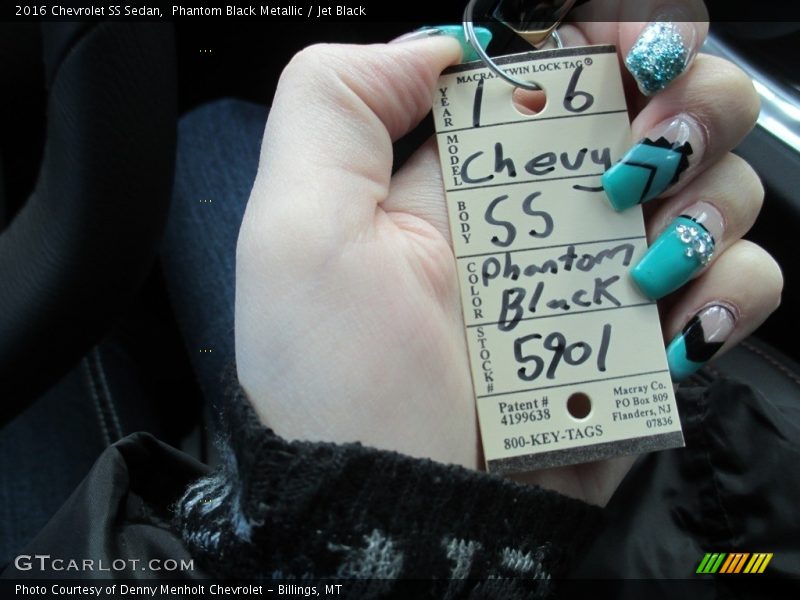 Phantom Black Metallic / Jet Black 2016 Chevrolet SS Sedan