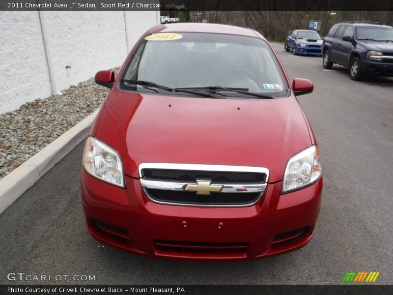 Sport Red / Charcoal 2011 Chevrolet Aveo LT Sedan