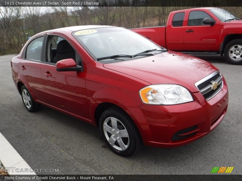 Sport Red / Charcoal 2011 Chevrolet Aveo LT Sedan