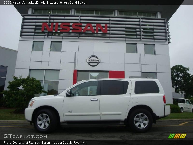 Blizzard White / Sand Beige 2006 Nissan Armada LE 4x4