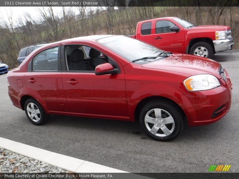 Sport Red / Charcoal 2011 Chevrolet Aveo LT Sedan