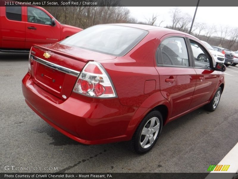 Sport Red / Charcoal 2011 Chevrolet Aveo LT Sedan
