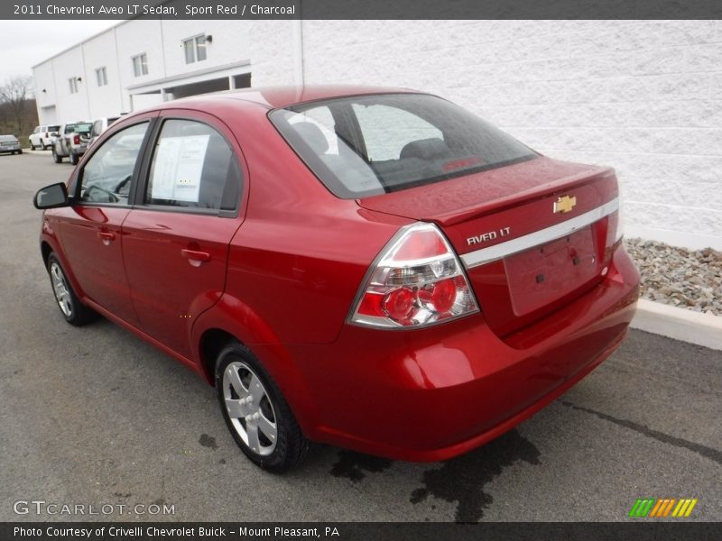 Sport Red / Charcoal 2011 Chevrolet Aveo LT Sedan