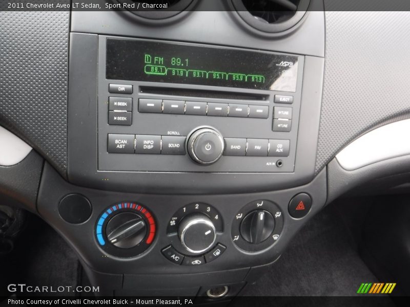 Sport Red / Charcoal 2011 Chevrolet Aveo LT Sedan