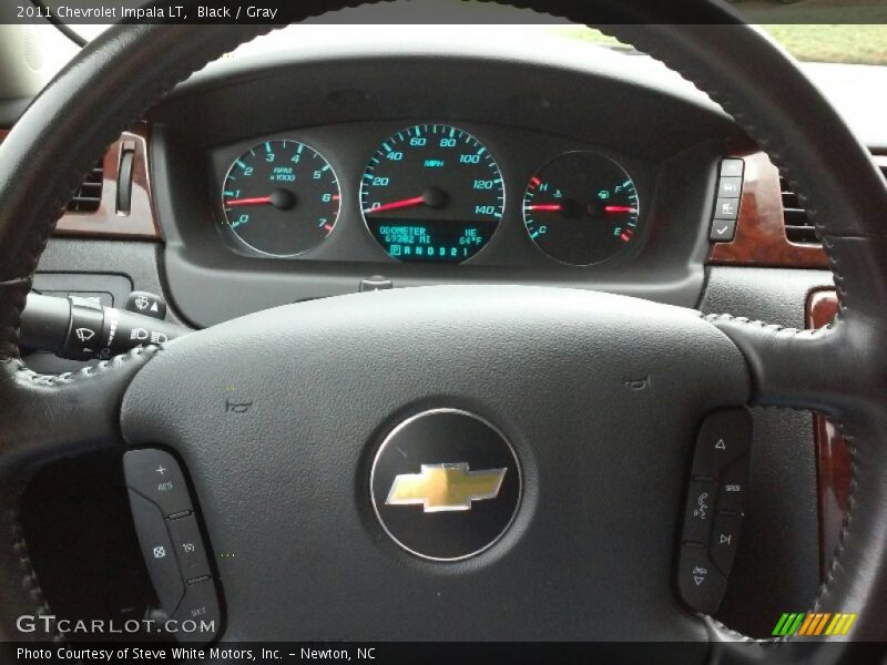 Black / Gray 2011 Chevrolet Impala LT