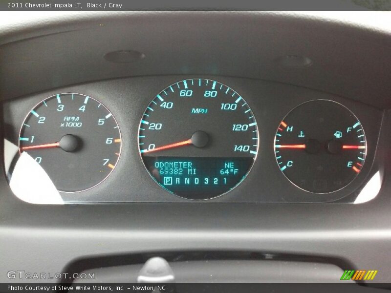 Black / Gray 2011 Chevrolet Impala LT