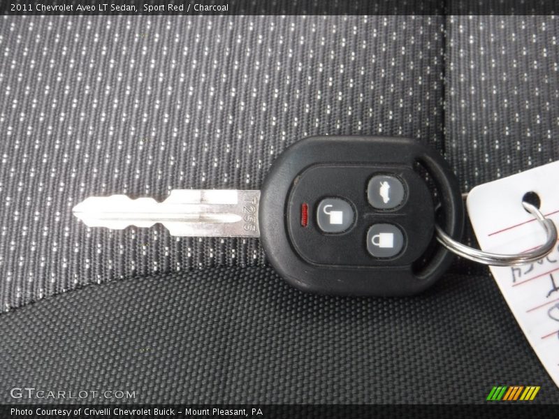 Sport Red / Charcoal 2011 Chevrolet Aveo LT Sedan