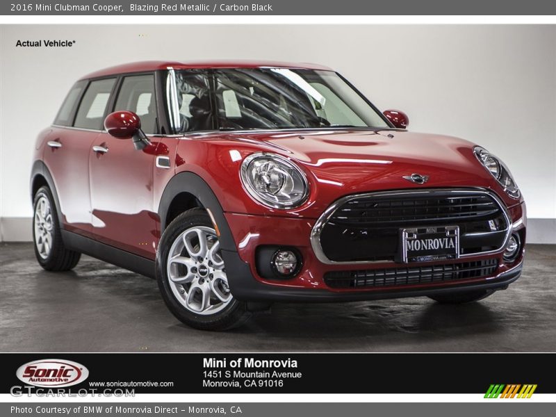 Blazing Red Metallic / Carbon Black 2016 Mini Clubman Cooper