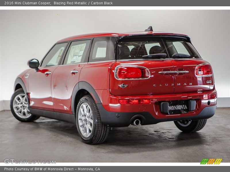 Blazing Red Metallic / Carbon Black 2016 Mini Clubman Cooper