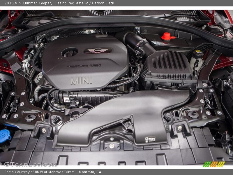  2016 Clubman Cooper Engine - 1.5 Liter TwinPower Turbocharged DOHC 12-Valve VVT 3 Cylinder