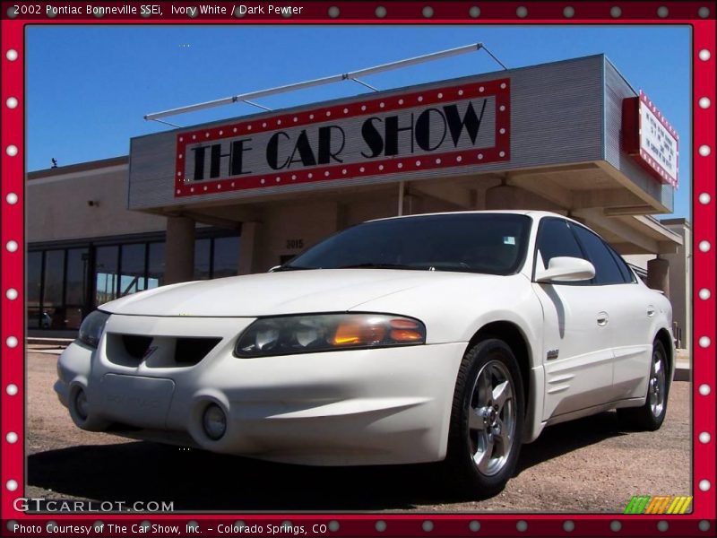 Ivory White / Dark Pewter 2002 Pontiac Bonneville SSEi