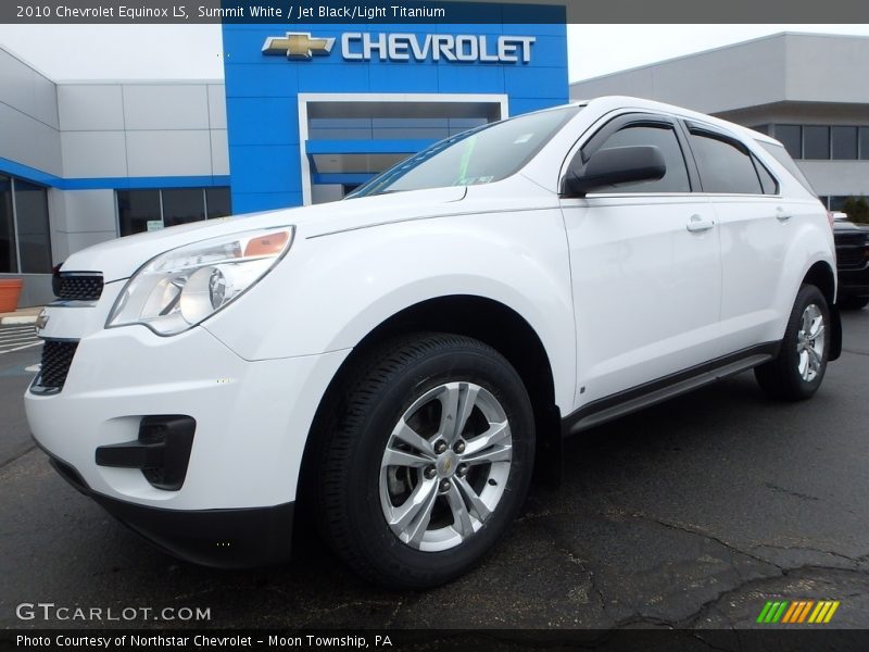 Summit White / Jet Black/Light Titanium 2010 Chevrolet Equinox LS