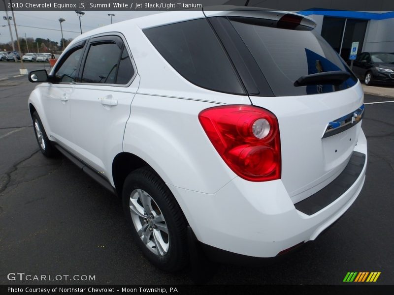 Summit White / Jet Black/Light Titanium 2010 Chevrolet Equinox LS