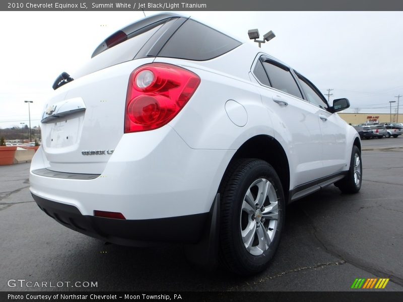 Summit White / Jet Black/Light Titanium 2010 Chevrolet Equinox LS