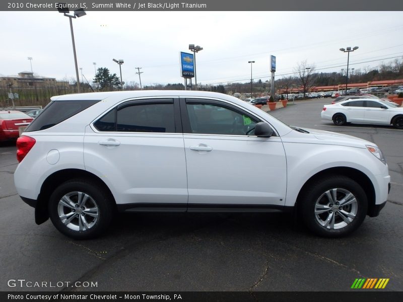 Summit White / Jet Black/Light Titanium 2010 Chevrolet Equinox LS