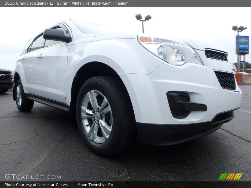 Summit White / Jet Black/Light Titanium 2010 Chevrolet Equinox LS