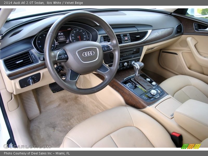  2014 A6 2.0T Sedan Velvet Beige Interior