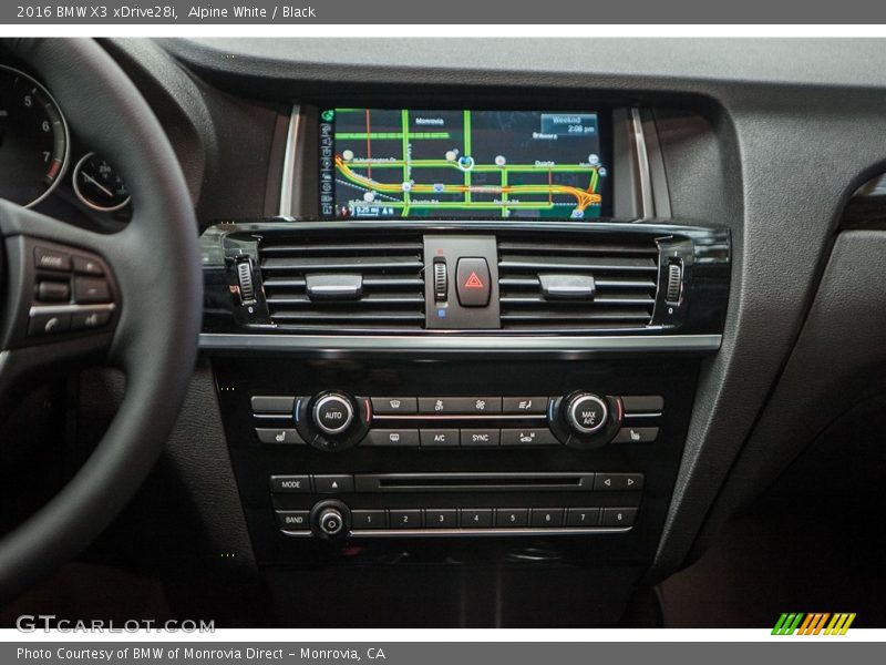 Alpine White / Black 2016 BMW X3 xDrive28i