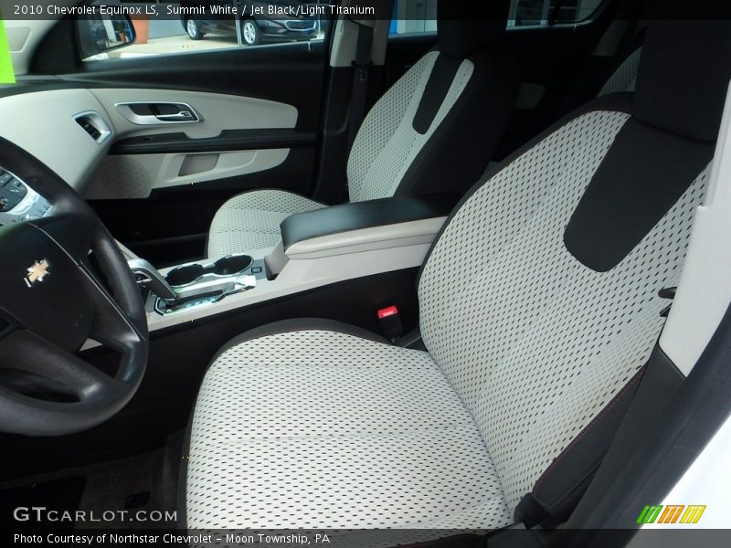 Summit White / Jet Black/Light Titanium 2010 Chevrolet Equinox LS