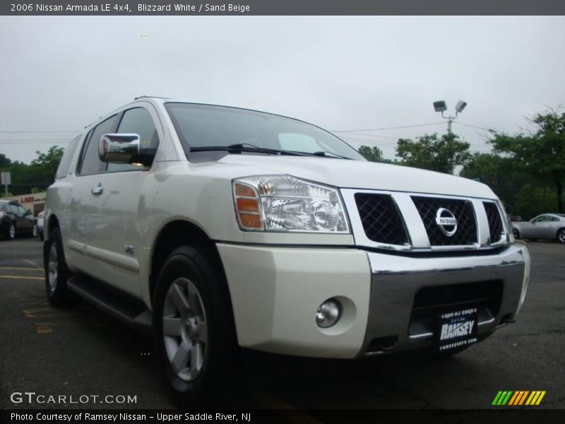Blizzard White / Sand Beige 2006 Nissan Armada LE 4x4