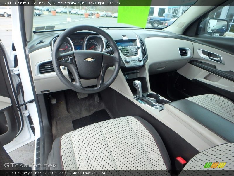 Summit White / Jet Black/Light Titanium 2010 Chevrolet Equinox LS