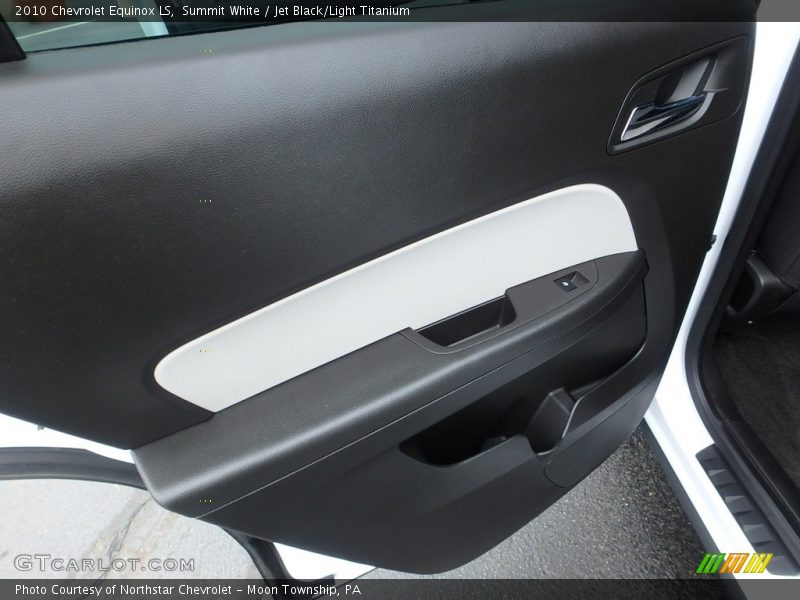 Summit White / Jet Black/Light Titanium 2010 Chevrolet Equinox LS