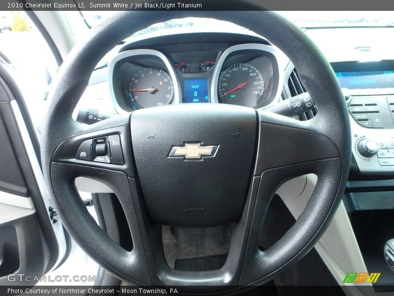 Summit White / Jet Black/Light Titanium 2010 Chevrolet Equinox LS