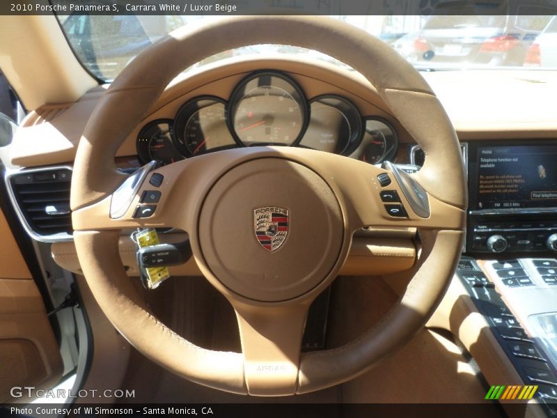 Carrara White / Luxor Beige 2010 Porsche Panamera S