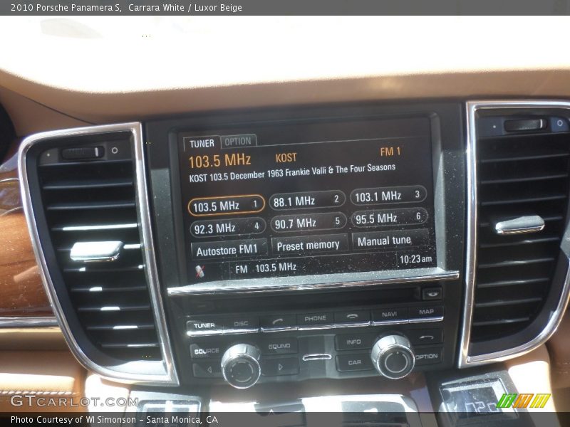 Carrara White / Luxor Beige 2010 Porsche Panamera S