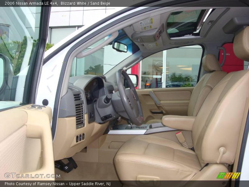 Blizzard White / Sand Beige 2006 Nissan Armada LE 4x4