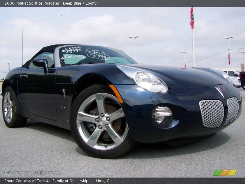 Deep Blue / Ebony 2006 Pontiac Solstice Roadster