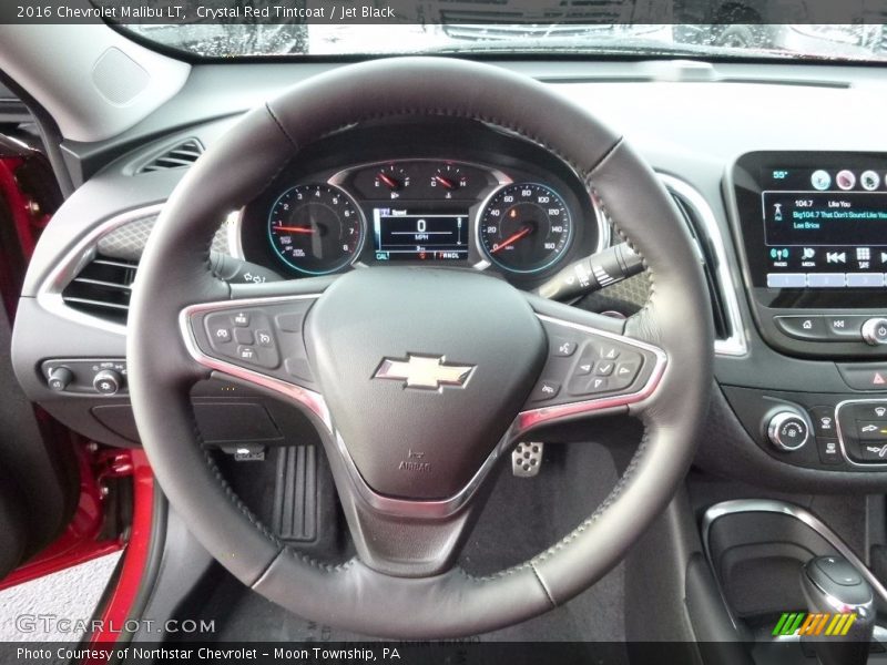 Crystal Red Tintcoat / Jet Black 2016 Chevrolet Malibu LT